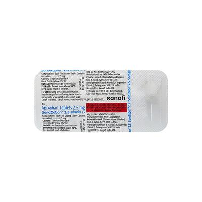 SANOXABAN 2.5 Tablet 10's - Blood Clot-Ant