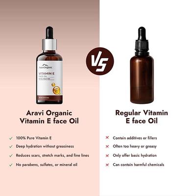 Aravi Organic Pure Vitamin E Oil Best Oil 30 ml - Face Oils