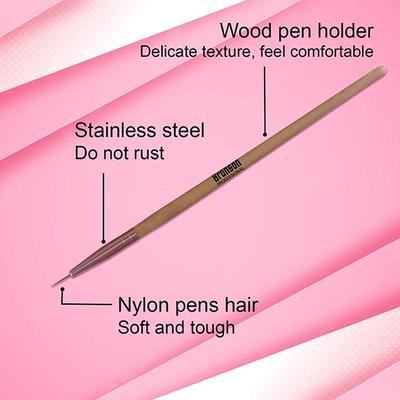 Bronson Professional Nail Art Point Gel Liner Brush Set 3's - Nail Art
