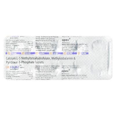 LM FOLINZ Tablet 10's - Supplements-Vam
