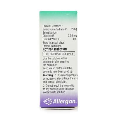 ALPHAGAN Eye Drops 5ml - Glaucoma-Ant