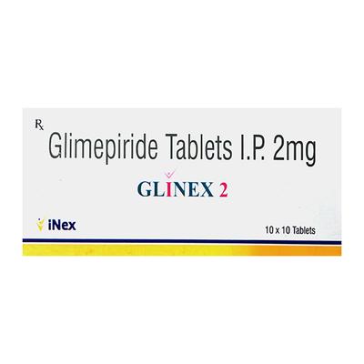 GLINEX 2mg Tablet 10's - Diabetes-Ant