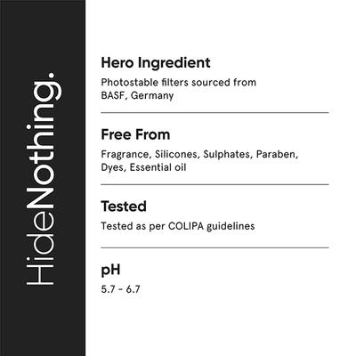 Minimalist Spf 50 PA ++++ Sunscreen with niacinamide , vitamin b5, vitamin f 50 gm - Face Sunscreen