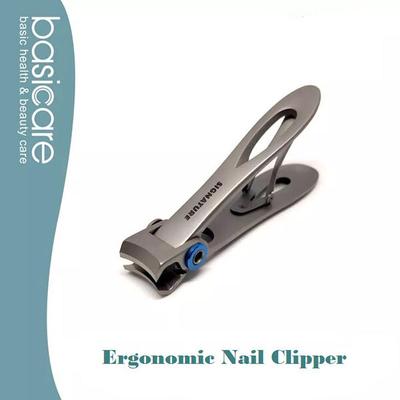 Basicare SIGNATURE ERGONOMIC TOE NAIL CLIPPER & HAND NAIL CLIPPER WITH POUCH 1's - Manicure & Pedicure Kits
