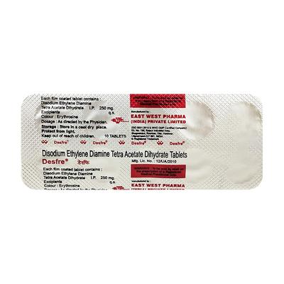 Desfre 250mg Tablet 10'S - Poisoning/Overdose-Ant