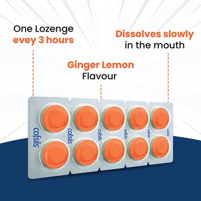 Cofsils Lozenges - Ginger Lemon 10's - Sore Throat Lozenges