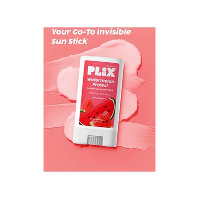 PLIX Watermelon Invisible Sunscreen Stick with SPF 50 PA +++, UVA & UVB Shield, No White Cast, Water Resistant, Intense Hydration, Quick Absorbing for Men & Women 15 gm - Face Sunscreen