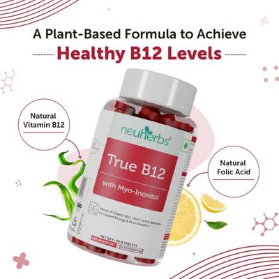 Neuherbs True B12 Tablets 60's - Multi-Vitamins