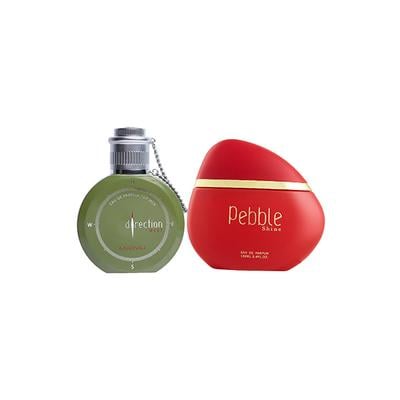 Maryaj Direction West EDP Green Spicy Perfume And Maryaj Pebble Shine EDP Floral Fruity Perfume 200 ml - Perfumes (Edt/Edp)