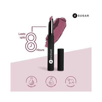 SUGAR Cosmetics Matte Attack Transferproof Lipstick - 07 Peachwood Mac (Peach Pink) 2 gm - Lipsticks