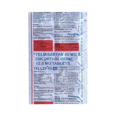 Tellzy CH 40mg Tablet 15'S - Hypertension-Ang