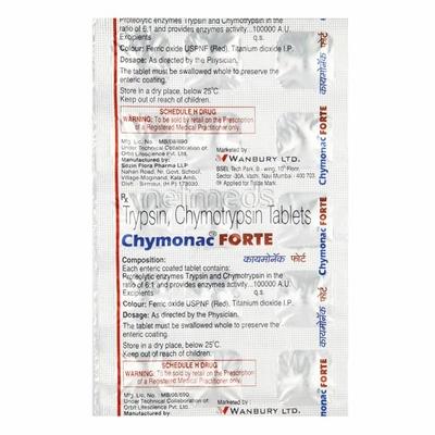 Chymonac Forte Tablet 20'S - Pain relief-Ant