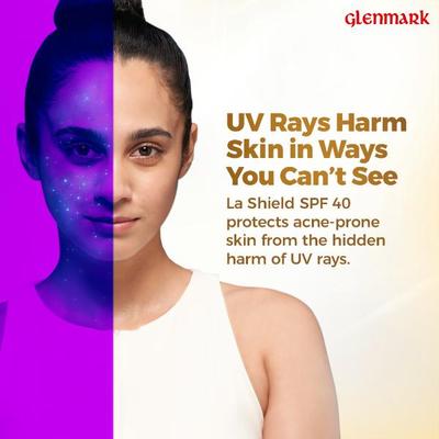 La Shield SPF 40 & PA+++ Anti Acne Sunscreen Gel 50gm - Face Sunscreen