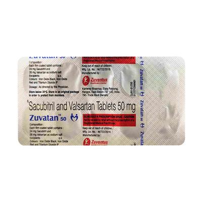 ZUVATAN 50 Tablet 10's - Heart Failure-Ant
