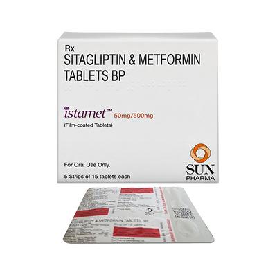 Istamet 50/500mg Tablet 15'S - Diabetes-Ant