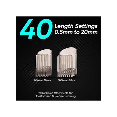 Vega SmartOne S2 Trimmer Men, 160 mins Runtime, IPX7 Waterproof & 40 Length Settings, (VHTH-31), Blue 1's - Trimmers