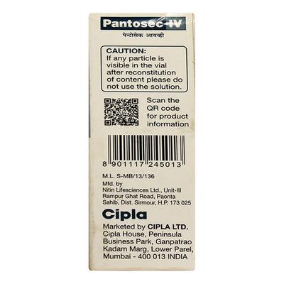 PANTOSEC IV Injection 1's - Ulcer/Reflux/Flatulence-Aaa