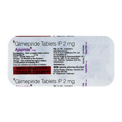 AJAPRIDE 2mg Tablet 10's - Diabetes-Ant