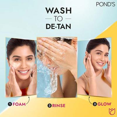 Ponds Detan Facewash For Tan Reduction With Brightening Vitamin C & Niacinamide 100 gm - Face Washes
