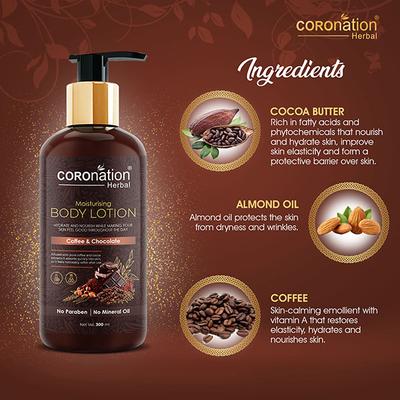 COROnation Herbal Coffee and Chocolate Body Lotion 300 ml - Lotions & Creams