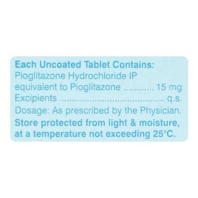K Pio 15mg Tablet 15'S - Diabetes-Ant