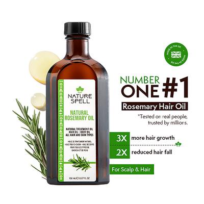 Nature Spell Rosemary With Jamaican Black Castor Oil For Hair & Skin 150 ml - Hair Oils