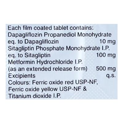 GLUCRETA SM 10/100/500 Tablet 10's - Diabetes-Ant