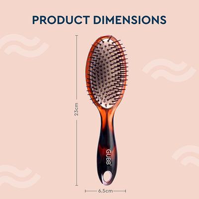 GUBB Oval Cushioned Hair Brush - Large 140 gm - Hair Brushes