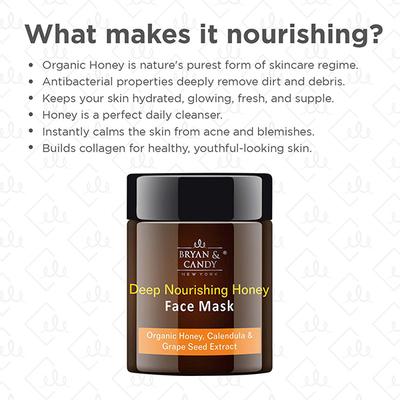 Bryan & Candy Deep Nourishing Honey Face Mask 100 gm - Masks & Peels