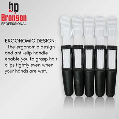 Bronson Professional Crocodile Hair Clips 5 Pcs 1's - Hair Clips/Bands