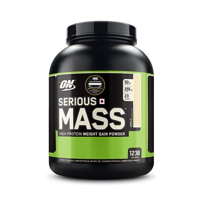 Optimum Nutrition (ON) Serious Mass Powder - Vanilla Flavour 6 lb - Workout Essentials