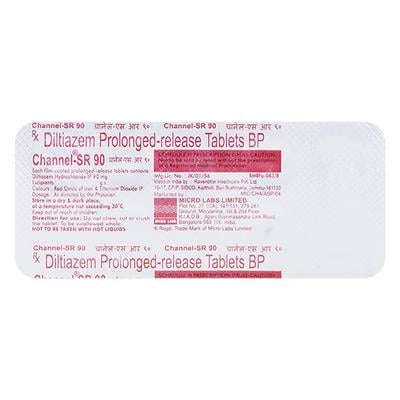 Channel SR 90 Tablet 10'S - Angina