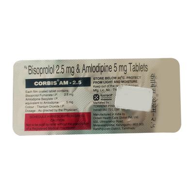 Corbis AM 5/2.5mg Tablet 10'S - Hypertension-Bet