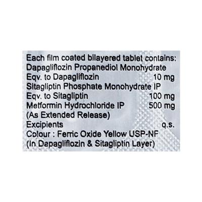 SGLTD TRIO 500 Tablet 10's - Diabetes-Ant