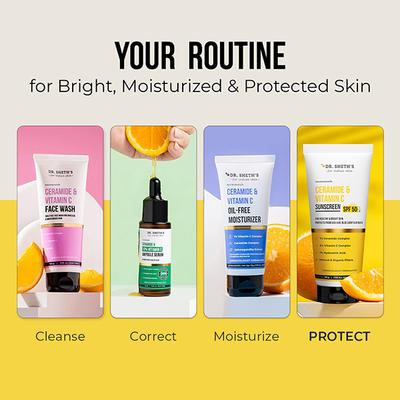 Dr. Sheth's Ceramide & Vitamin C Sunscreen SPF 50+ PA+++ 30 gm - Face Sunscreen