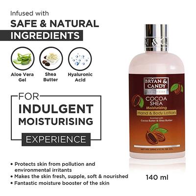 Bryan & Candy Cocoa White Heart Kit 390ml 4's - Creams/Oils/Lotions