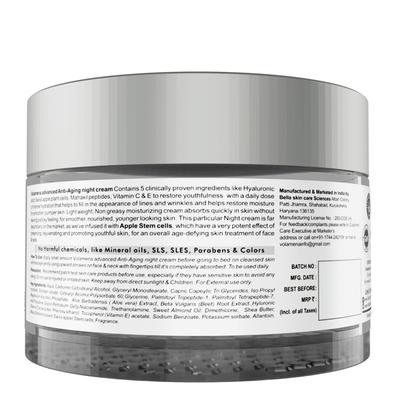 Volamena Advanced Anti Aging Night Cream 50 ml - Dark Circle & Wrinkle Busters