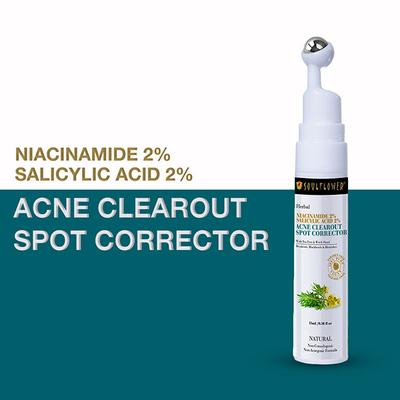 Soulflower Acne Clearout Spot Corrector with Tea Tree & Witch Hazel 15 ml - Face Gels