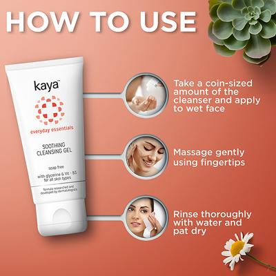 Kaya SOOTHING CLEANSING GEL 50 ml - Face Wash & Cleansers