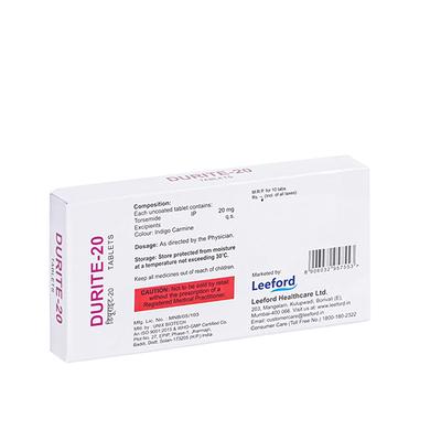 DURITE 20 Tablet 10's - Hypertension-Diu