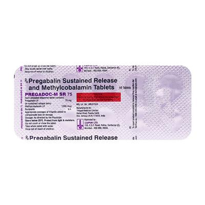Pregadoc M SR 75mg Tablet 10'S - Neuropathic Pain-Dru