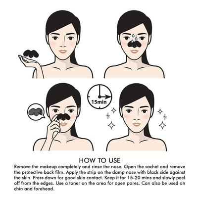 Keya Seth Aromatherapy Charcoal Fiber Purifying Nose Strip 5 pack - Face Packs