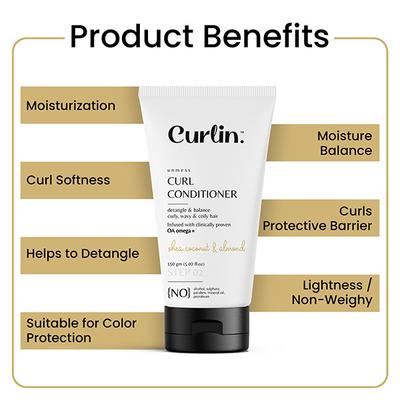 Curlin Unmess Curl Conditioner 150 gm - Conditioners