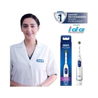 Oral B Pro Expert Electric Toothbrush - Battery Operated with replaceable brush head 1 s - Toothbrushes