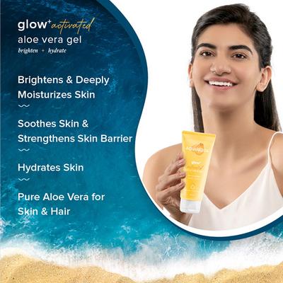 Aqualogica Glow Plus Activated Aloe Vera Gel 200 ml - Face Gels