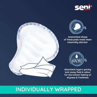 Seni Man Bladder Control Guards Active Pads 15's - Adult Diapers & Pads