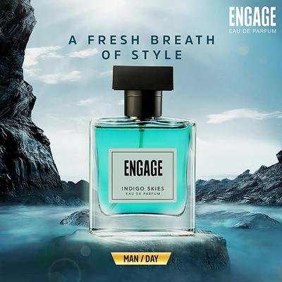 Engage EDP Indigo Skies 100ml+3ml Vial 1's - Men Perfumes (Edt/Edp)