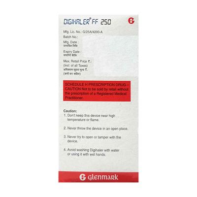 DIGIHALER FF 250 WITH DOSE INDICATOR 120MD Inhaler 7.2g - Asthma/COPD-Ast