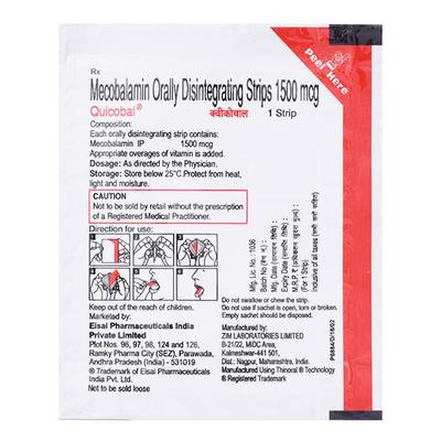 QUICOBAL Oral Disintegrating Strips 1's - Supplements-Vam