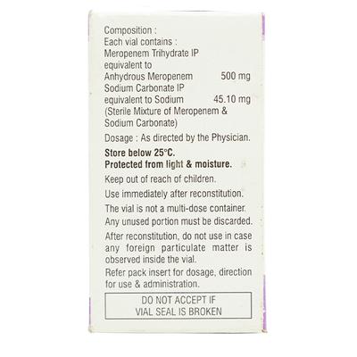 Merotec 500mg Injection 1's - Bacterial Infections-OBL